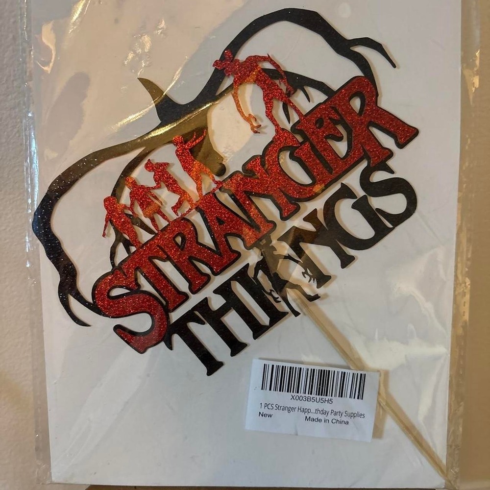 Stranger Things cake topper brand new in packaging